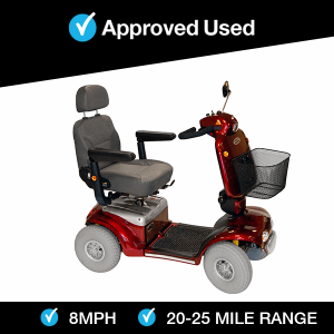Roma Cadiz in Red | Refurbished Mobility Scooter Sheffield