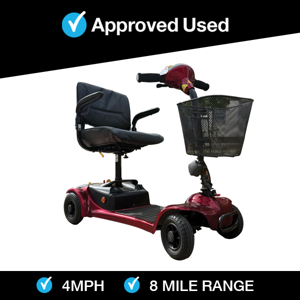 Roma Medical Alora in Red | Refurbished Mobility Scooter Oldham